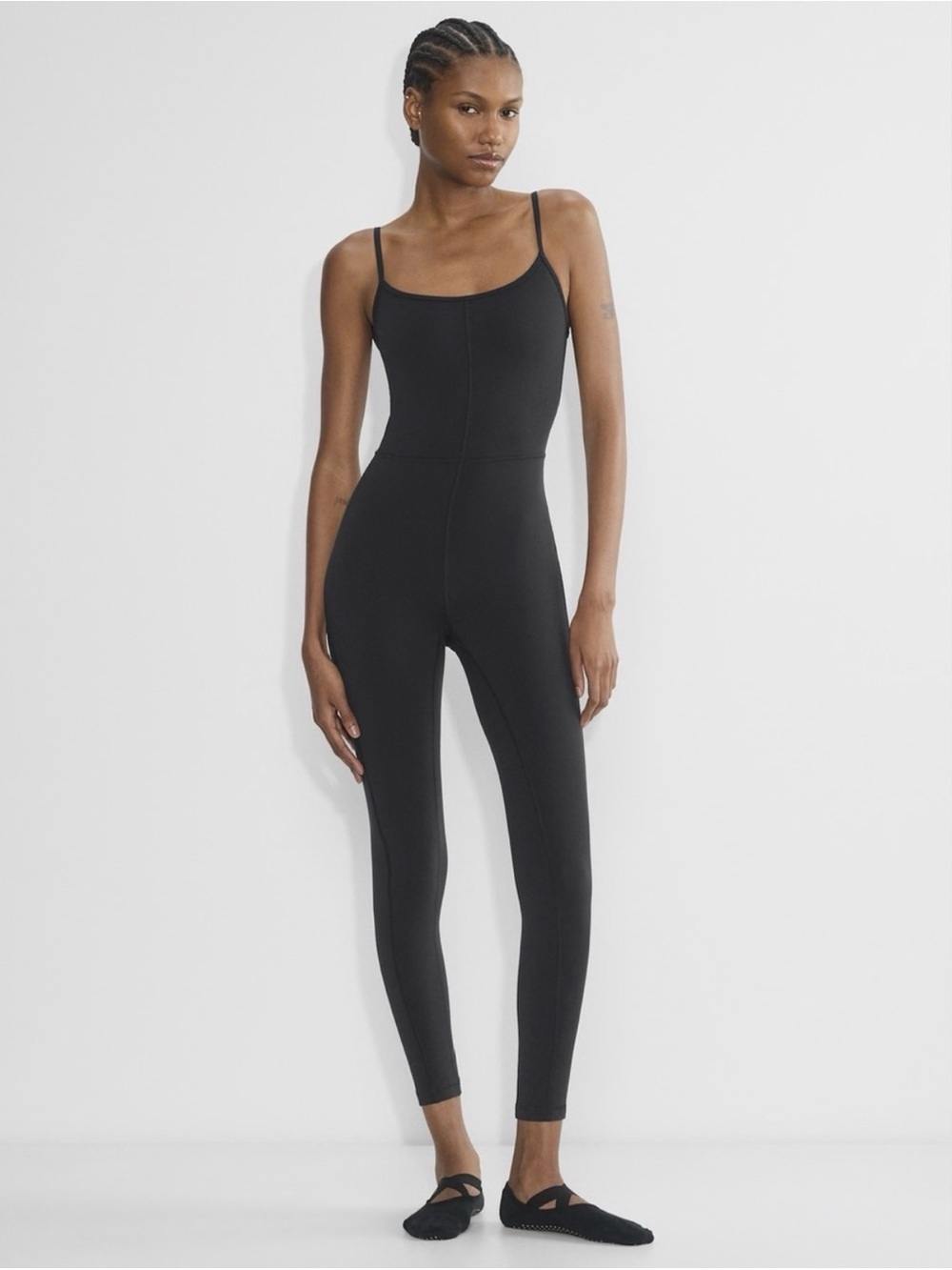 Wilfred Black Slim-Strap Jumpsuit